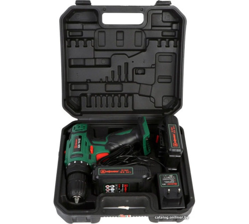 Дрель-шуруповерт Дифмаш ША-18-02 01022318 с 2-мя АКБ, кейс