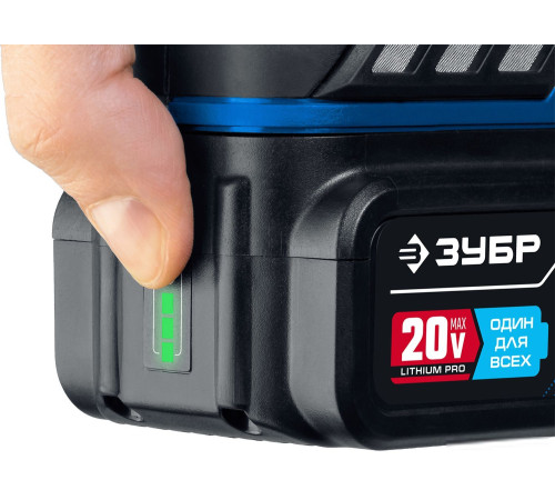 Ударная дрель-шуруповерт Зубр Профессионал DBS-201-42 с 2-мя АКБ 4 Ач, кейс