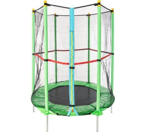 Батут Sundays Acrobat-D140 зеленый, с сеткой
