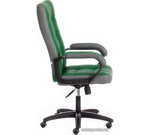 Офисное кресло TetChair Trendy кожзам/ткань, зеленый/серый
