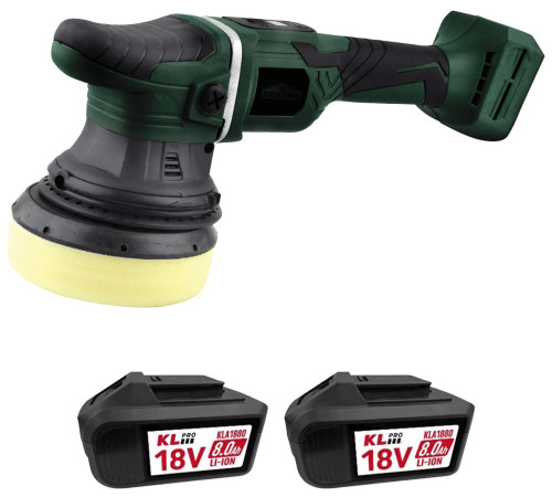 Полировальная машина KLPRO KLPS18B-80 с 2-мя АКБ, сумка