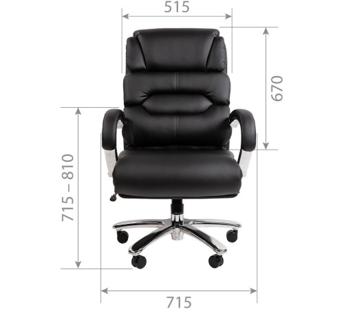 Офисное кресло CHAIRMAN 409 экопремиум черный