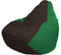 Кресло-мешок Flagman Груша Г2.1-321 коричневый/зелёный