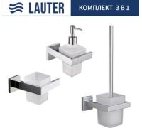 Набор аксессуаров для ванной Lauter 21SH71061 + 21SH71091 + 21SH71111 Chrome, 3 предмета