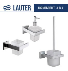 Набор аксессуаров для ванной Lauter 21SH71061 + 21SH71091 + 21SH71111 Chrome, 3 предмета