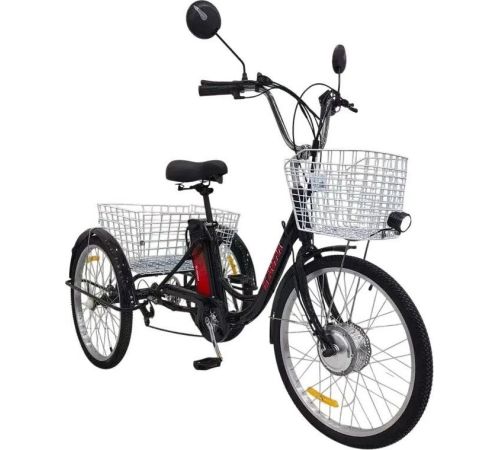 Электровелосипед AVM E-Alfa Trike 24 черный