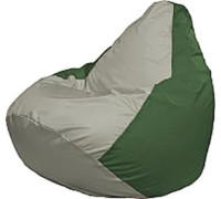 Кресло-мешок Flagman Груша Медиум Г1.1-339 серый/зелёный