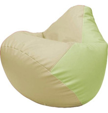 Кресло-мешок Flagman Груша Макси Г2.3-1004 светло-бежевый/светло-салатовый