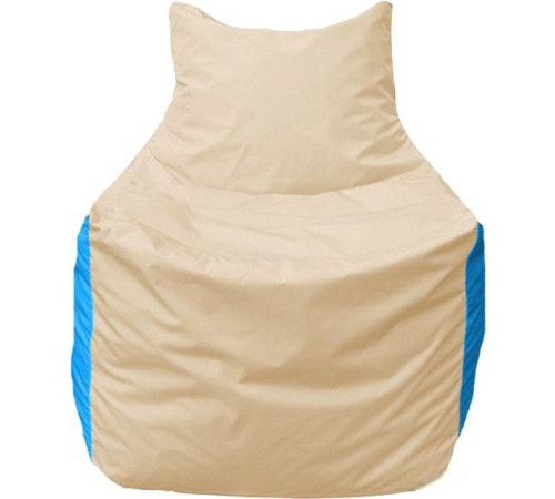 Кресло-мешок Flagman Фокс Ф2.1-149 слоновая кость/голубой