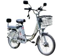 Электровелосипед AVM E-ALFA 20 серебристый