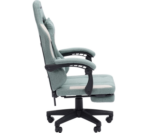 Игровое геймерское кресло CHAIRMAN CH26 ткань, зеленый/бежевый