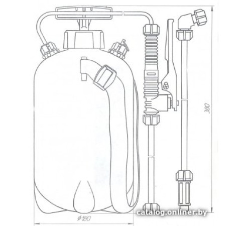Ручной опрыскиватель АБКС ОП-202 Роса 5 306268.024