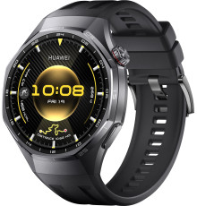 Умные часы Huawei Watch GT 6 Pro 46 мм черный, с черным силиконовым ремешком, международная версия