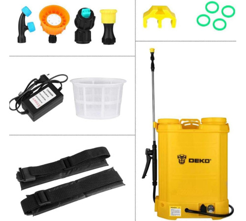 Аккумуляторный опрыскиватель Deko DKSP10 16 л