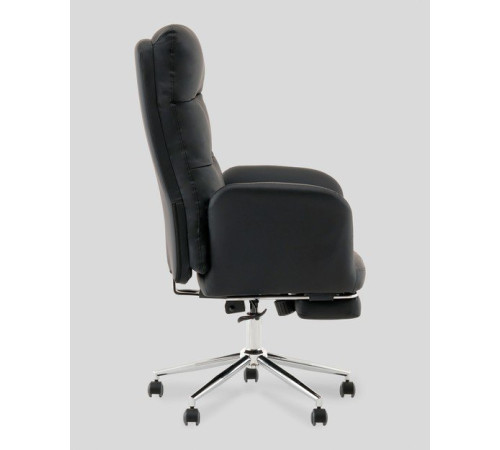 Офисное кресло TopChairs Solid с оттоманкой DD-004-OT черный