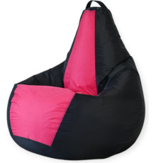 Кресло-мешок Mio Tesoro Груша Kombo XXL GF-130x85-CHF черный/фуксия