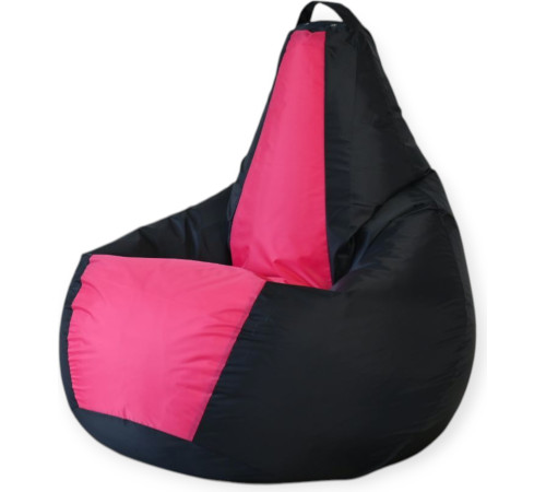Кресло-мешок Mio Tesoro Груша Kombo XXL GF-130x85-CHF черный/фуксия