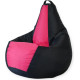 Кресло-мешок Mio Tesoro Груша Kombo XXL GF-130x85-CHF черный/фуксия