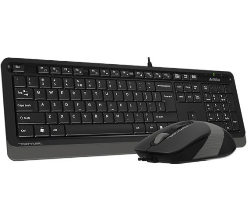 Клавиатура + мышь A4Tech Fstyler F1010 черный/серый