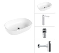Умывальник Lauter 21836 + Cascade 21СК0655C + сифон 21635CH + дон.клапан 21190CH хром