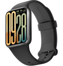 Фитнес-браслет Xiaomi Smart Band 9 Pro серый, с черным силиконовым ремешком, международная версия