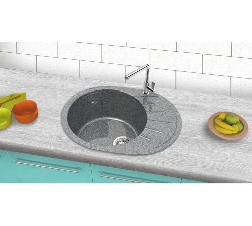 Кухонная мойка Berge BG-5801 графит глянцевый