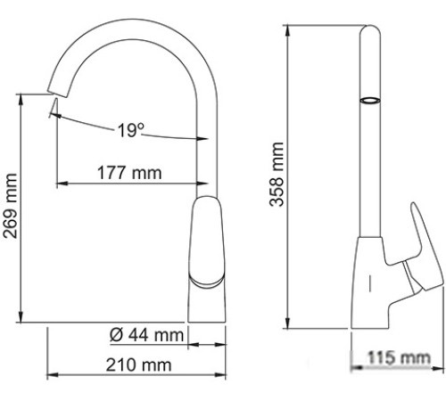Смеситель Wasserkraft Vils 5607