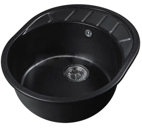 Кухонная мойка Marblan Ovata L оникс,с сифоном