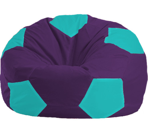 Кресло-мешок Flagman Мяч Стандарт М1.1-75 фиолетовый/бирюзовый