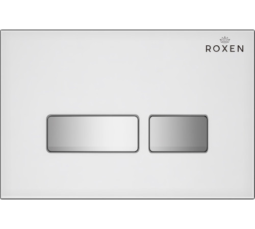 Унитаз подвесной Roxen Royal Matt в комплекте с инсталляцией StounFix Dual Fresh 6 в 1 968291 кнопка: белый/хром