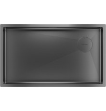 Кухонная мойка Paulmark NEXT-SKEW 74 Uni PM887444-GM черный/вороненая сталь