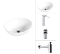 Умывальник Lauter 21652 + Cascade 21СК0655C + сифон 21635CH + дон.клапан 21190CH хром