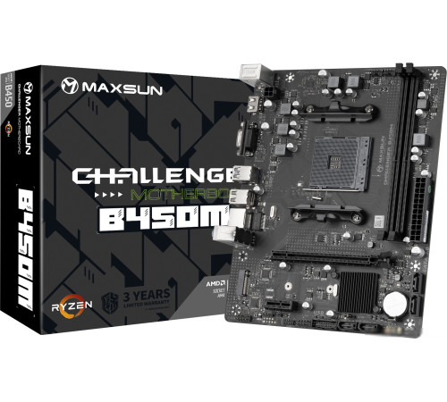 Материнская плата Maxsun Challenger B450M