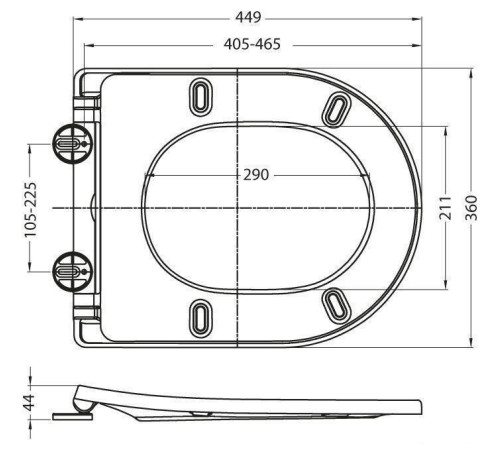 Унитаз BelBagno Sfera-R BB2141CBR без сиденья