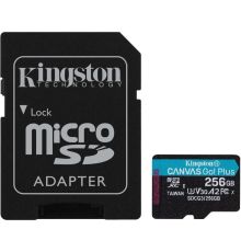 Карта памяти Kingston Canvas Go! Plus microSDXC 256GB SDCG3/256GB с адаптером