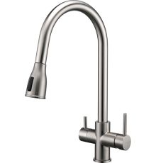 Смеситель Paulmark Lange La214212-BS брашированная сталь