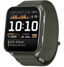 Умные часы Garmin Venu X1 титановый/зеленый