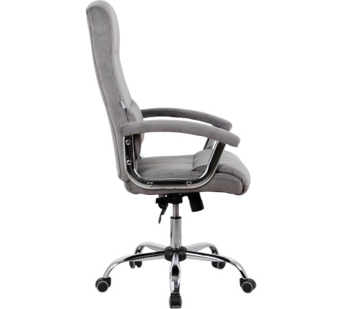 Офисное кресло King Style SHL-8 Sane Velvet Chrome велюр, серый