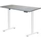 Стол с регулировкой высоты ErgoSmart Electric Desk Prime 1200х650х25 мм бетон чикаго/белый