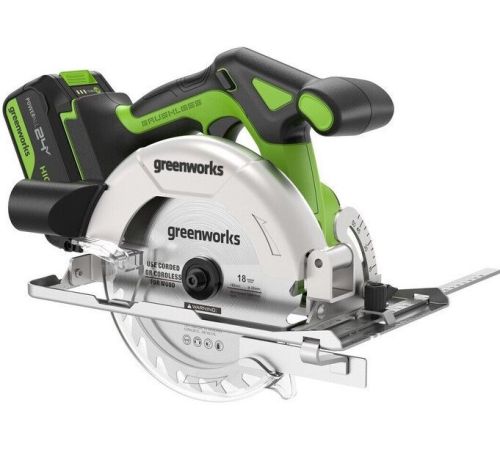 Дисковая циркулярная пила Greenworks GD24CS165 1501607CUG с 1-им АКБ