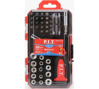 Набор отвертка с битами и головками P.I.T. Advance HSDR04-0046 46 предметов