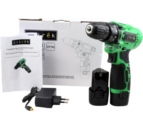 Дрель-шуруповерт Zitrek Green Li-ion 086-1001 с 2-мя АКБ