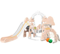 Игровой комплекс Pituso Замок L-DT05 бежевый/серый