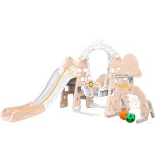 Игровой комплекс Pituso Замок L-DT05 бежевый/серый