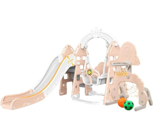 Игровой комплекс Pituso Замок L-DT05 бежевый/серый