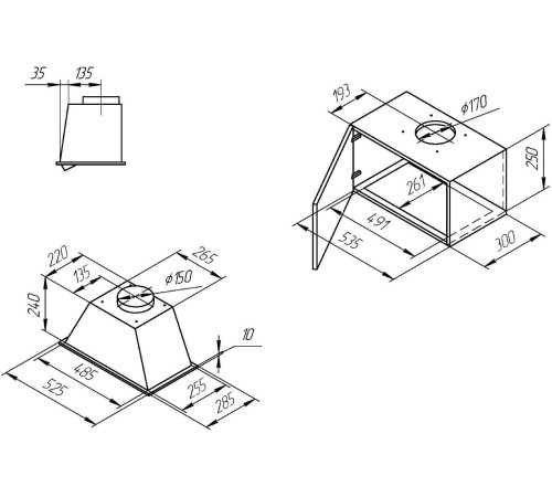 Кухонная вытяжка KUPPERSBERG Inlinea 52 LX