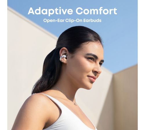 Наушники Anker Soundcore AeroClip белый/золотистый