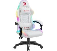 Игровое геймерское кресло Defender Core белый