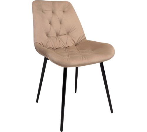 Стул Алвест AV 435 капучино бархат H-65/черный