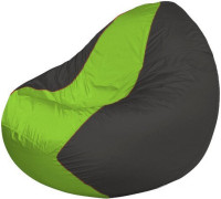 Кресло-мешок Flagman Classic К2.1-224 серый темный/салатовый